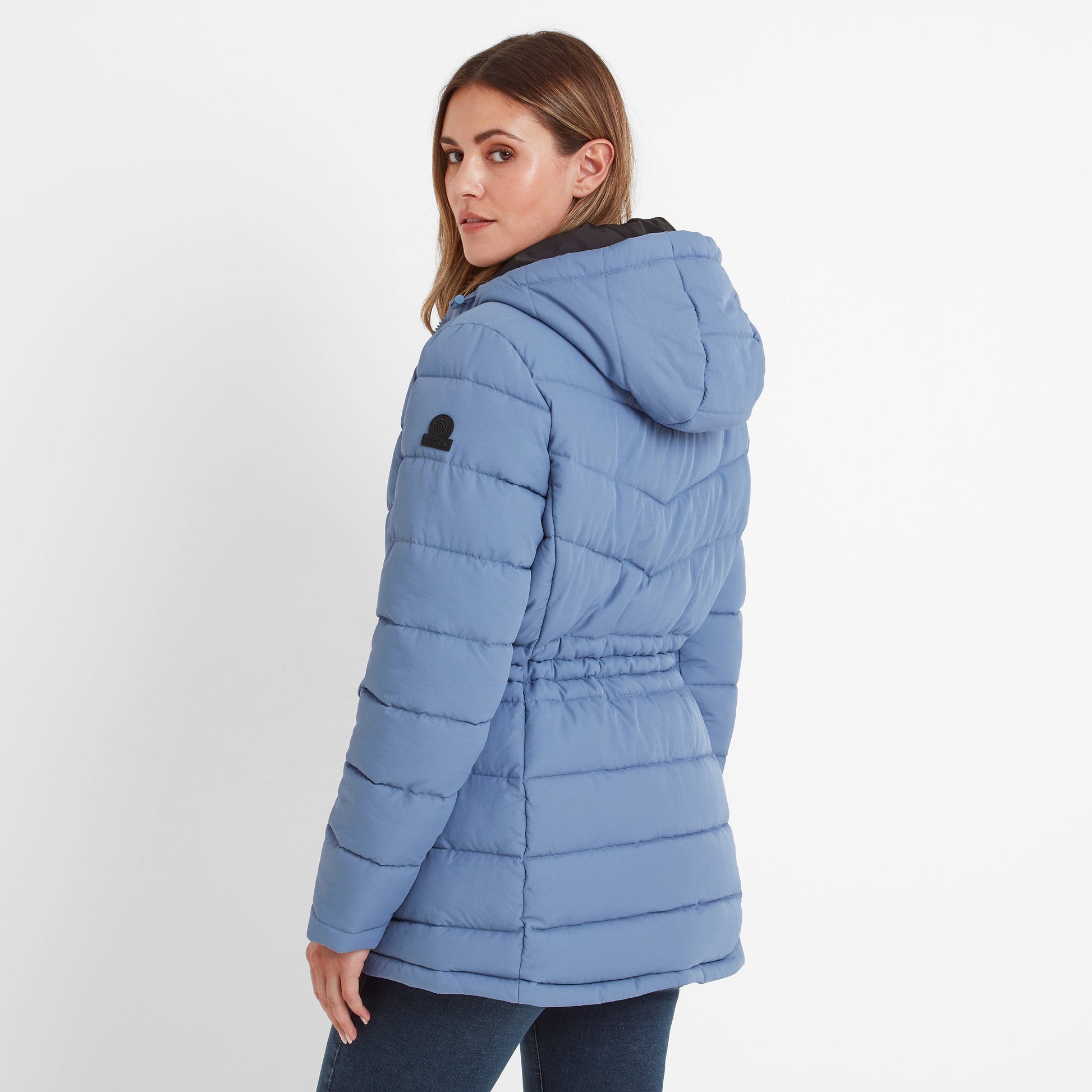 Anthorn Womens Padded Parka - Misty Blue