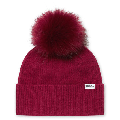 Anya Knit Hat - Washed Burgundy