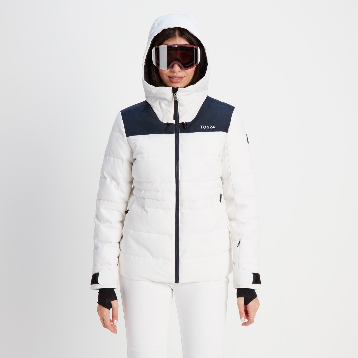 Arosa Goggles - Matt White/Vermillion