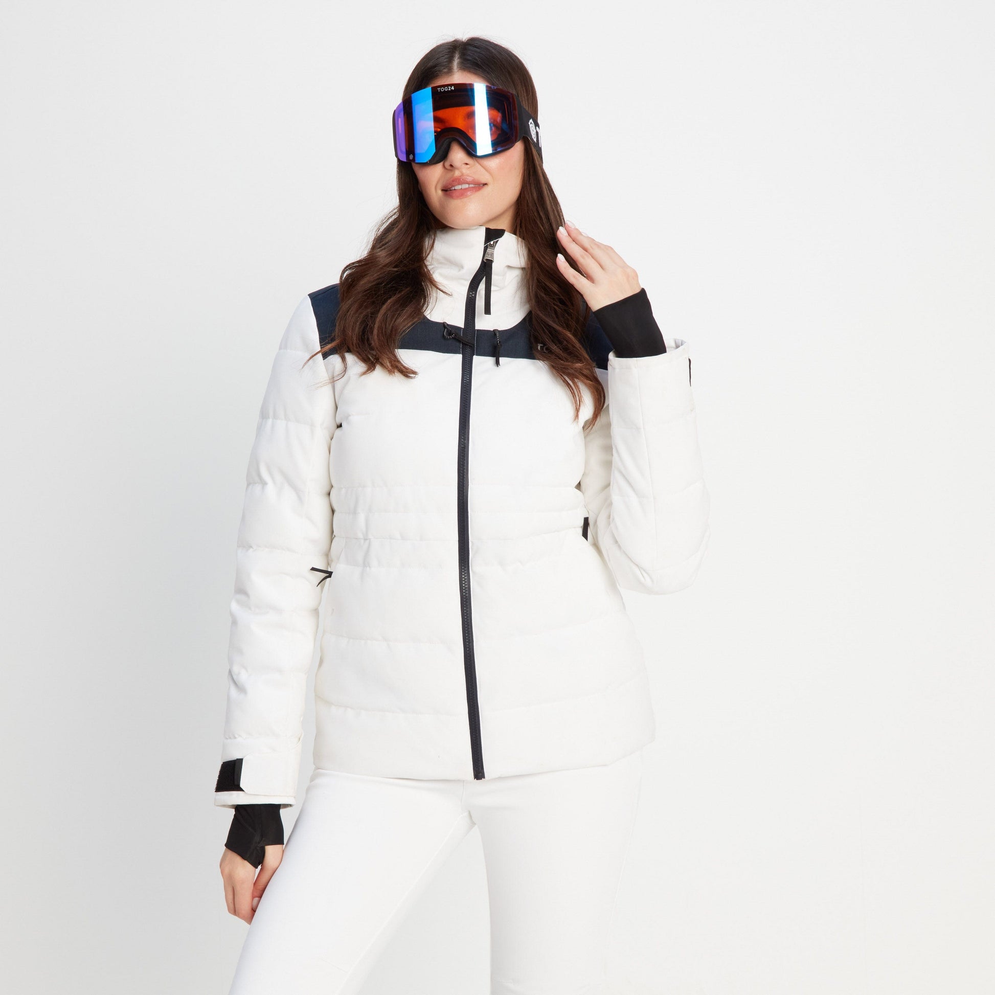 Arosa Goggles - Matt Black/Orange Revo Blue