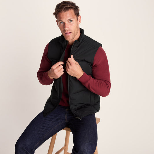 Arton Mens Shower and Wind Resistant Insulated Gilet - Black