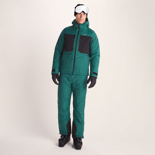 Avoriaz Mens Performance Waterproof Insulated Ski Jacket - Dark Turquoise/Black