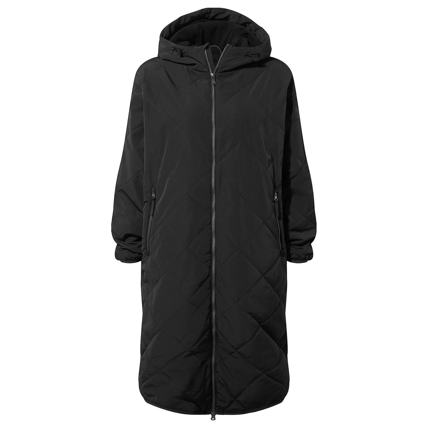 Banton Womens Oversized Shower Resistant Insulated Jacket - Black