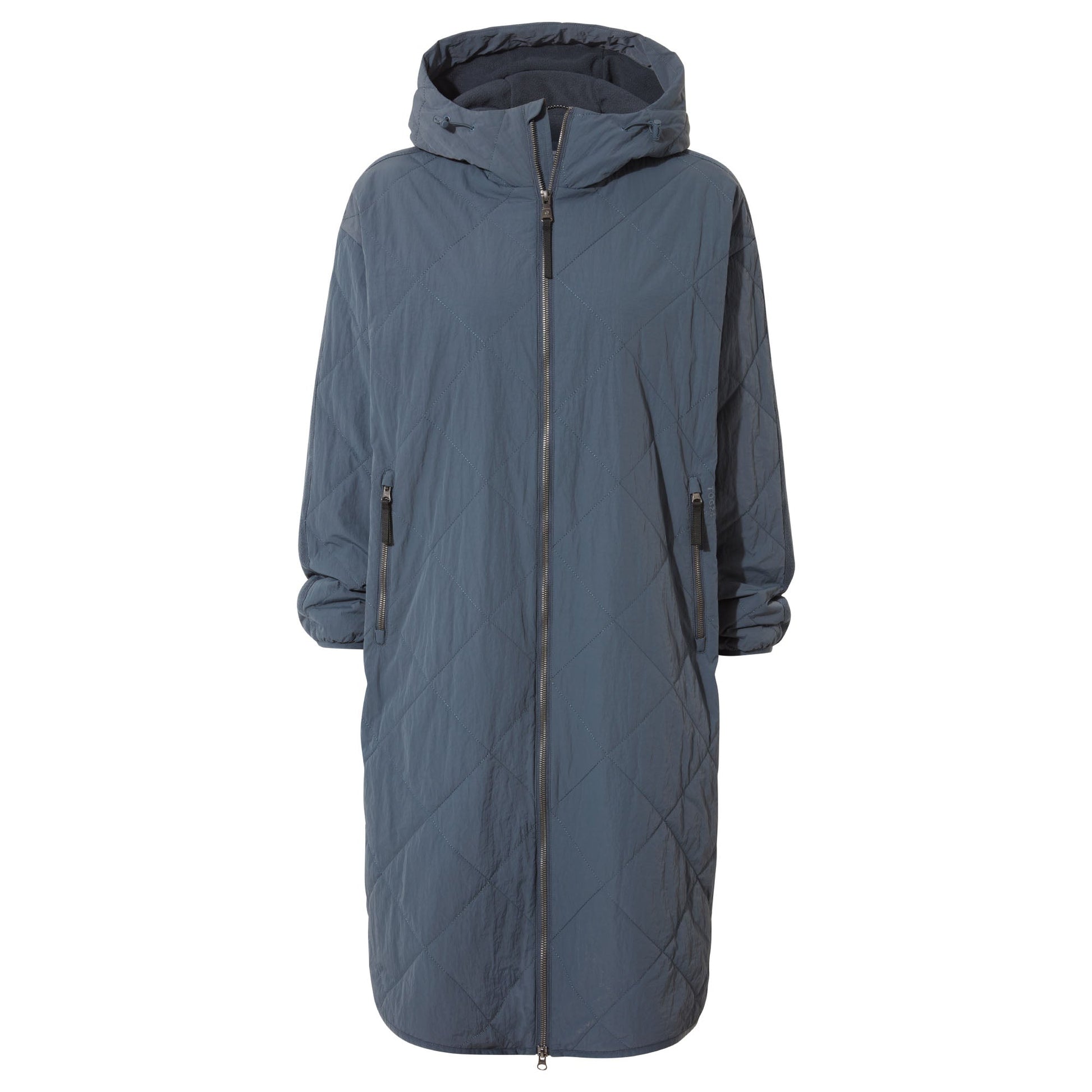 Banton Womens Oversized Shower Resistant Insulated Jacket - Washed Blue
