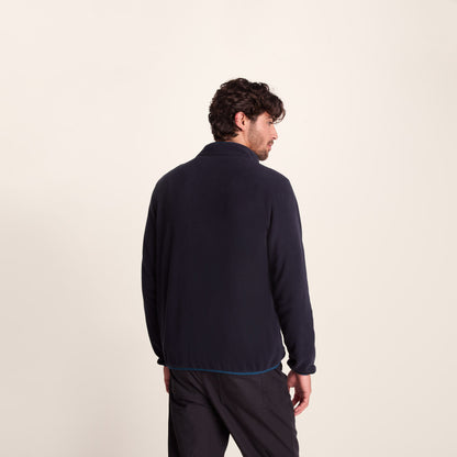 Banwell Mens Microfleece Jacket - Dark Indigo/Petrol Green