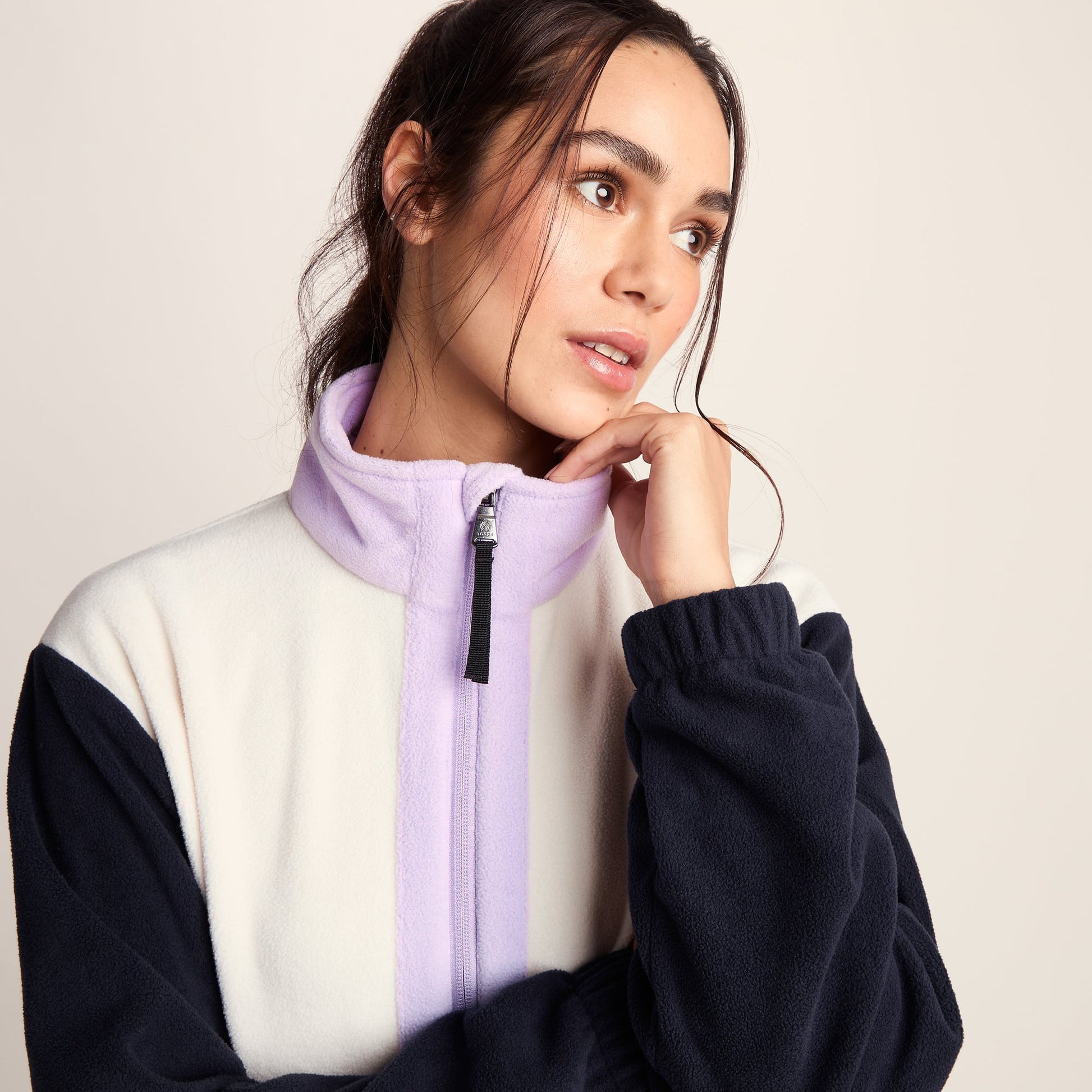 Bardon Womens Relaxed Fit Microfleece Jacket - Dark Indigo