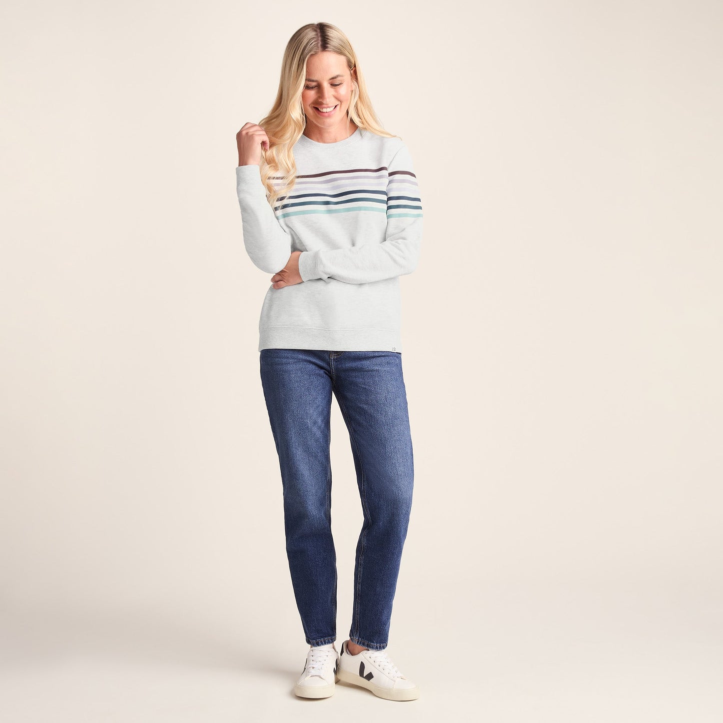 Bayman Womens Supersoft Sweat - Ice Grey Marl