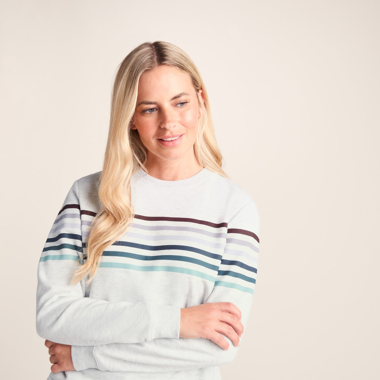 Bayman Womens Supersoft Sweat - Ice Grey Marl