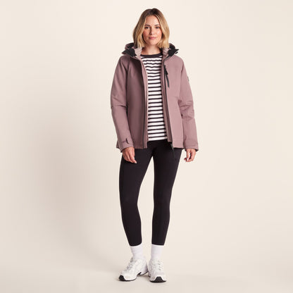 Beverley Womens 3-in-1 Waterproof Jacket - Mauve