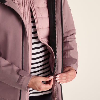 Beverley Womens 3-in-1 Waterproof Jacket - Mauve