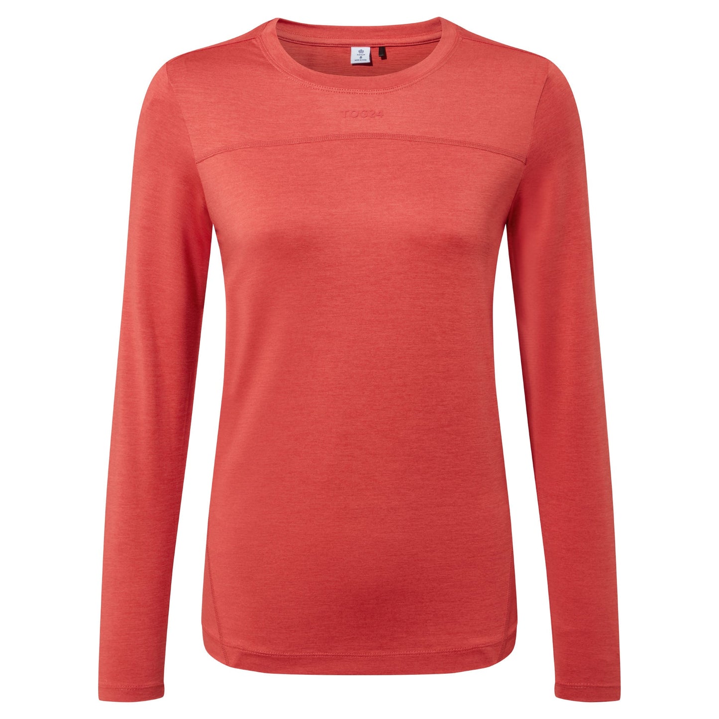 Blakely Womens Long Sleeve Performance Top - Cranberry Marl