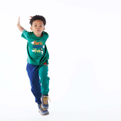 Boreray Kids Shaun the Sheep T-Shirt - Jungle Green