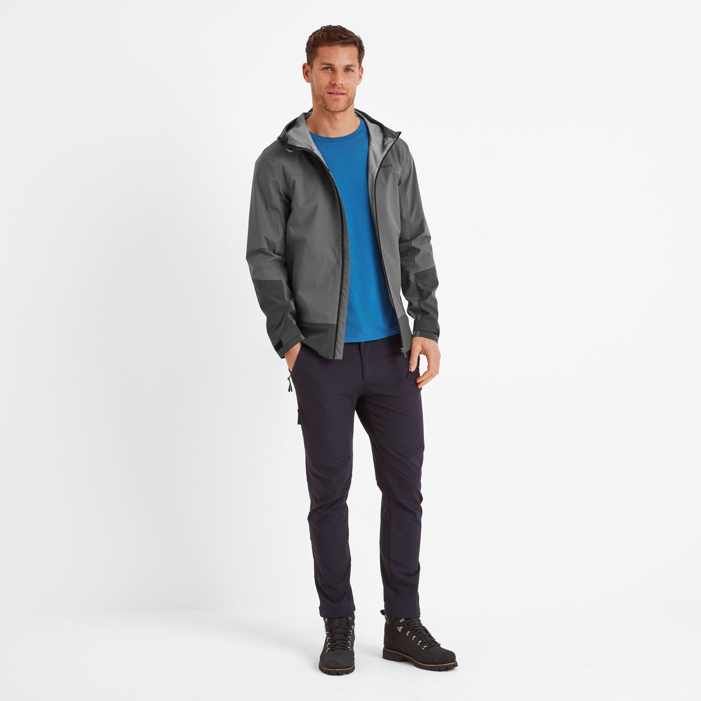Bowston Mens Performance Waterproof Jacket - Soot Grey