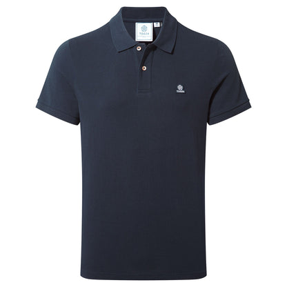 Braunton Mens 100% Cotton Pique Polo Shirt - Dark Indigo