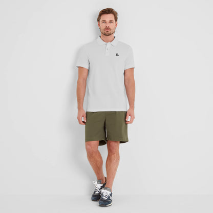 Braunton Mens 100% Cotton Pique Polo Shirt - Optic White