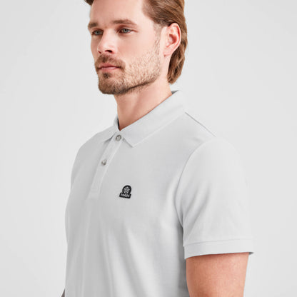 Braunton Mens 100% Cotton Pique Polo Shirt - Optic White