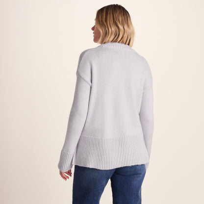 Bree Womens Supersoft Knitted Jumper - Lavender Grey
