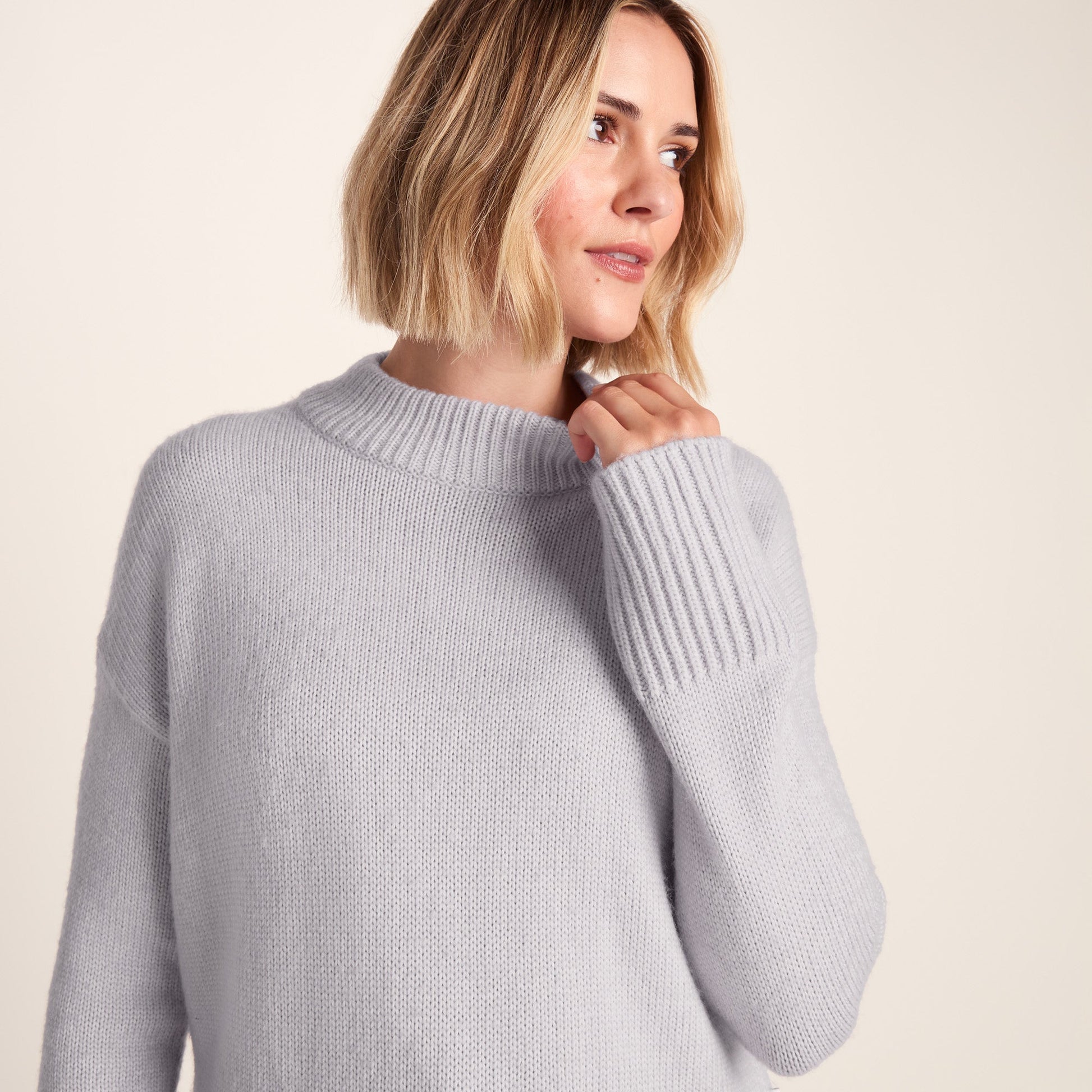 Bree Womens Supersoft Knitted Jumper - Lavender Grey