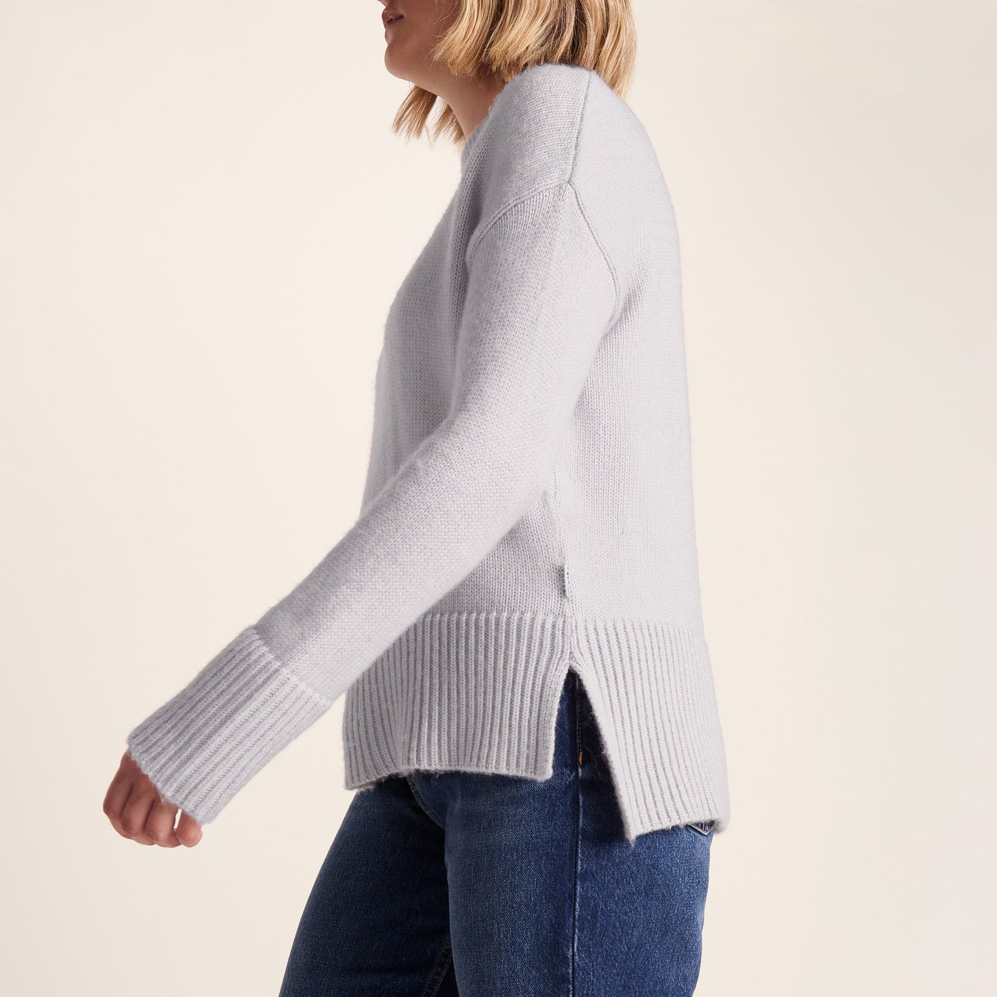 Bree Womens Supersoft Knitted Jumper - Lavender Grey