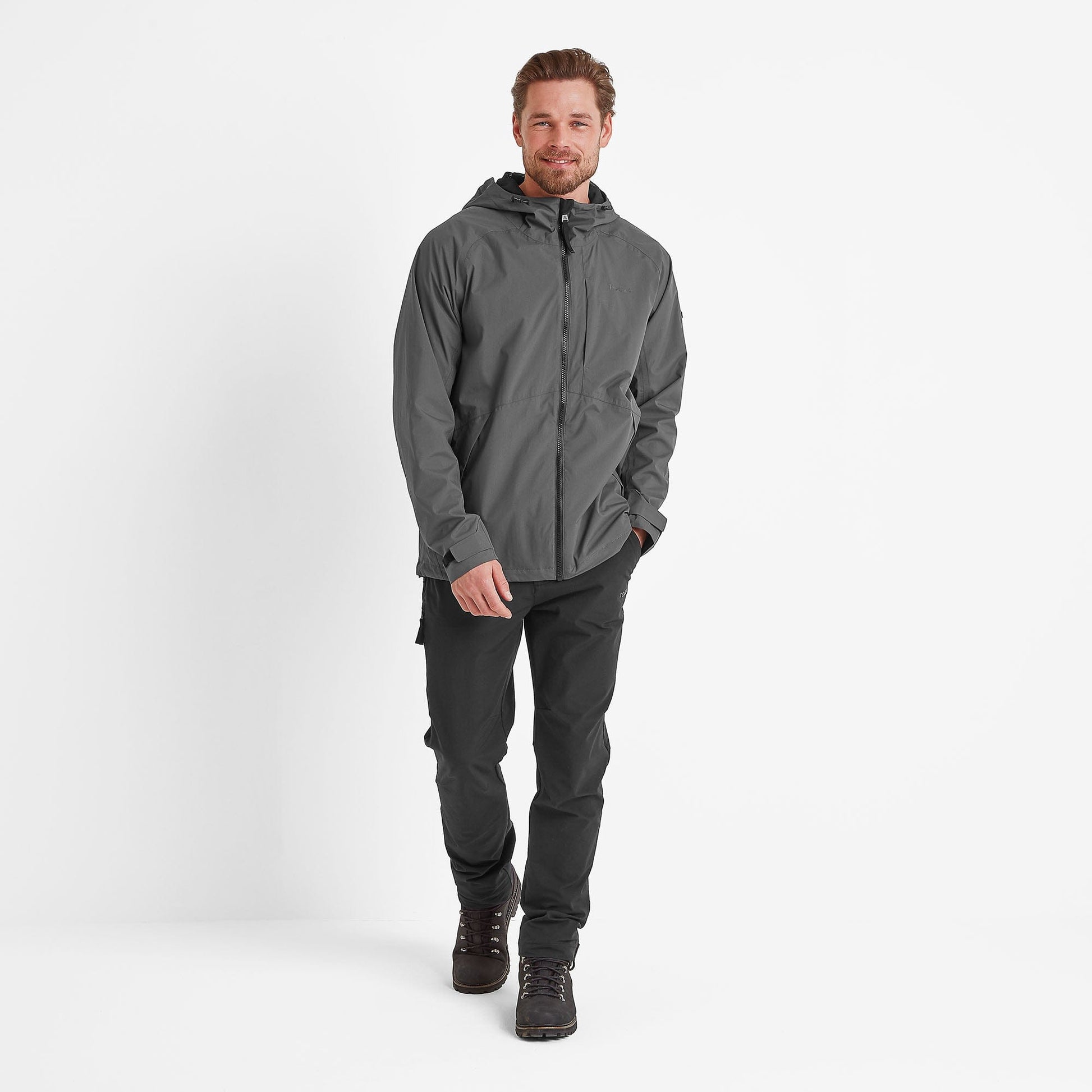 Brigsteer Mens Waterproof Jacket - Soot Grey