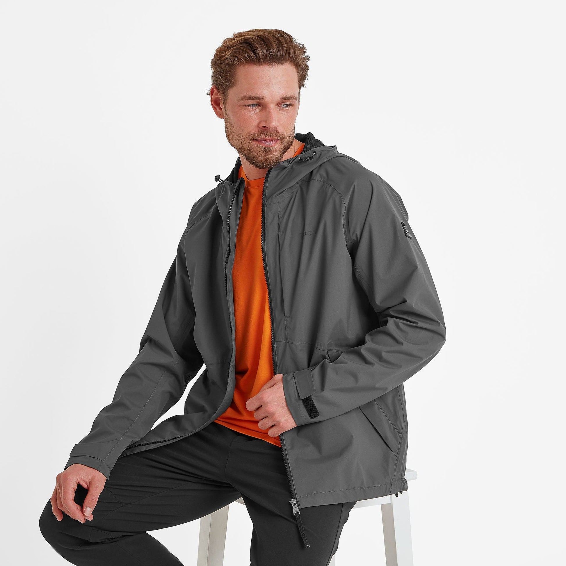 Brigsteer Mens Waterproof Jacket - Soot Grey