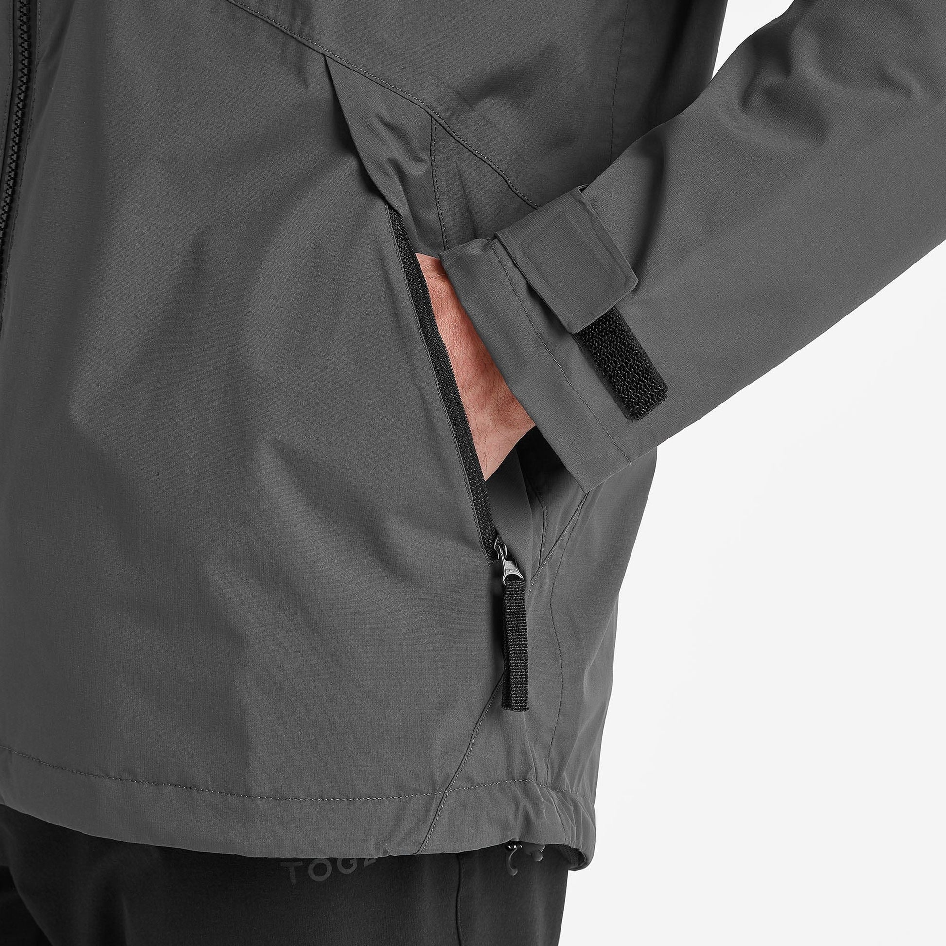 Brigsteer Mens Waterproof Jacket - Soot Grey
