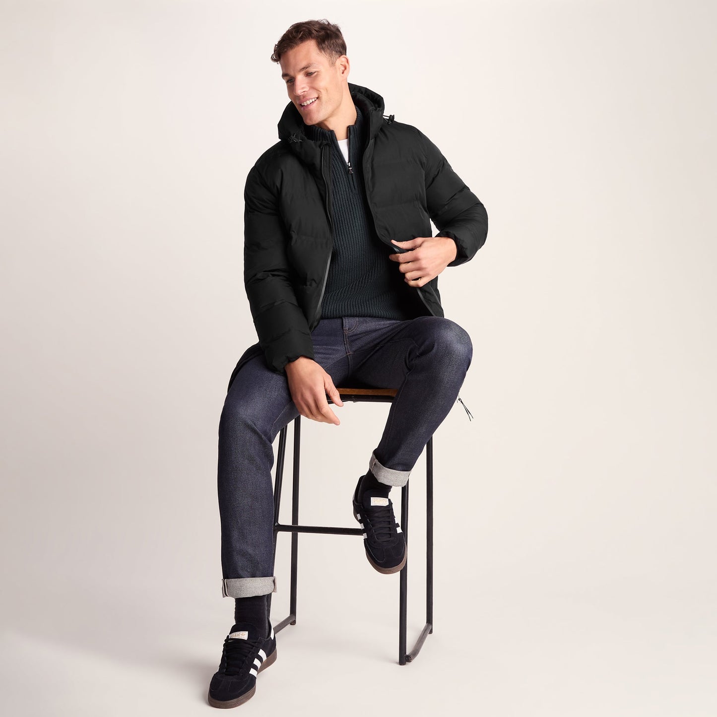Brinkley Mens Parka - Black