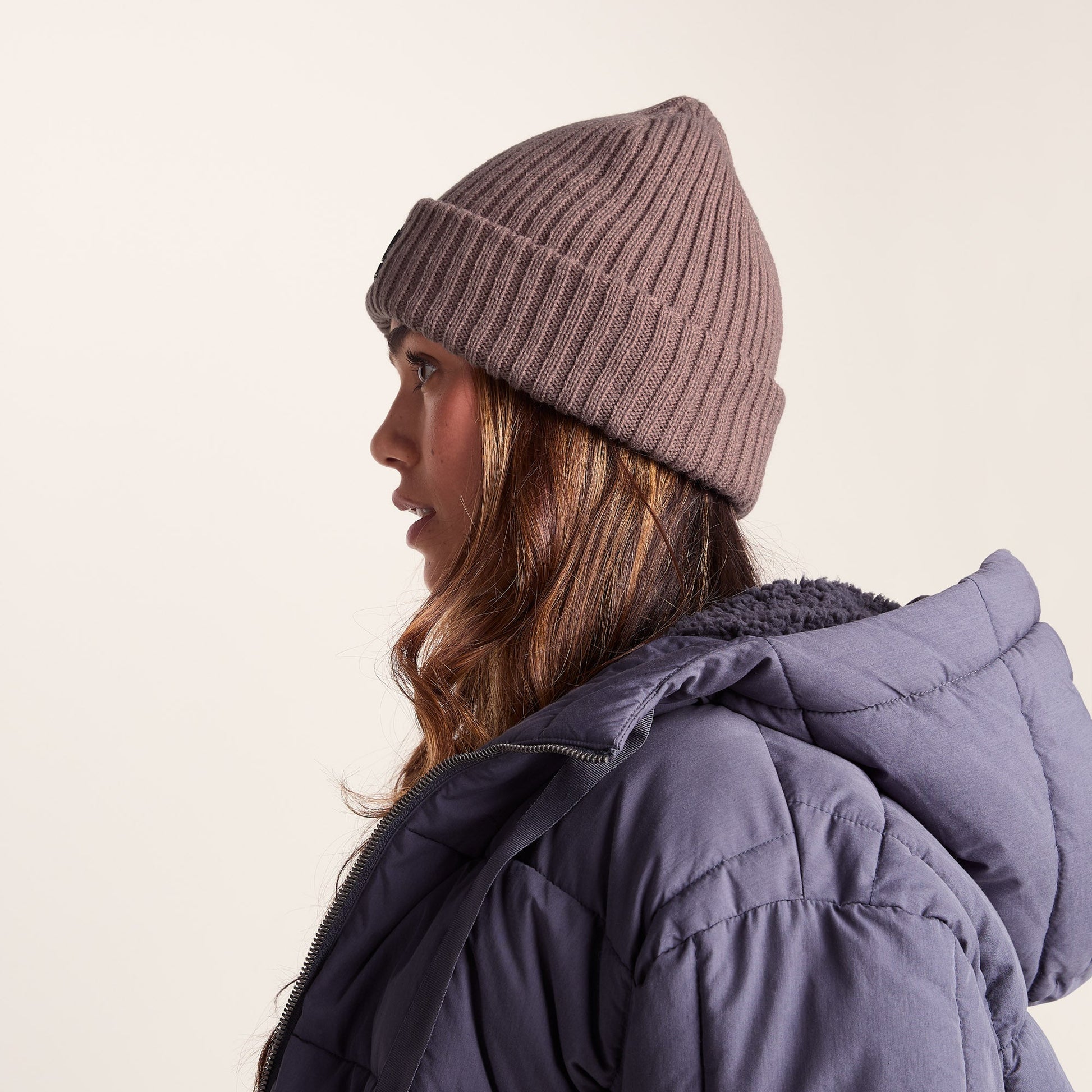 Burke Knit Hat - Mauve