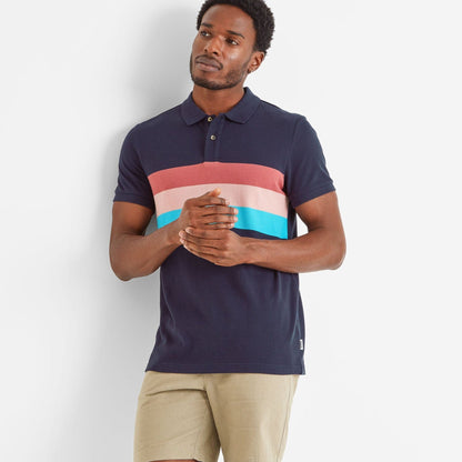 Butley Mens 100% Cotton Polo Shirt - Dark Indigo
