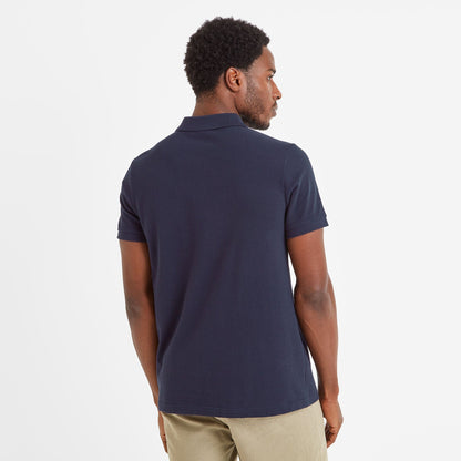 Butley Mens 100% Cotton Polo Shirt - Dark Indigo