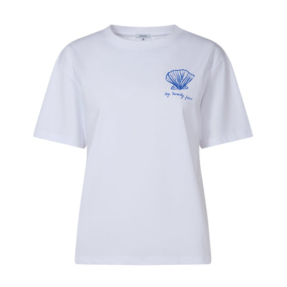 Caggie Womens Relaxed Fit Premium Supersoft Emmy Lupin T-Shirt - Optic White
