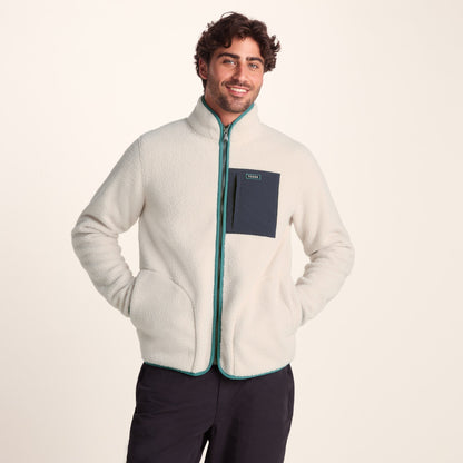 Cameron Mens Sherpa Fleece - Warm Cloud
