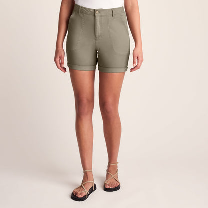 Canvey Womens Chino Shorts - Sage Green