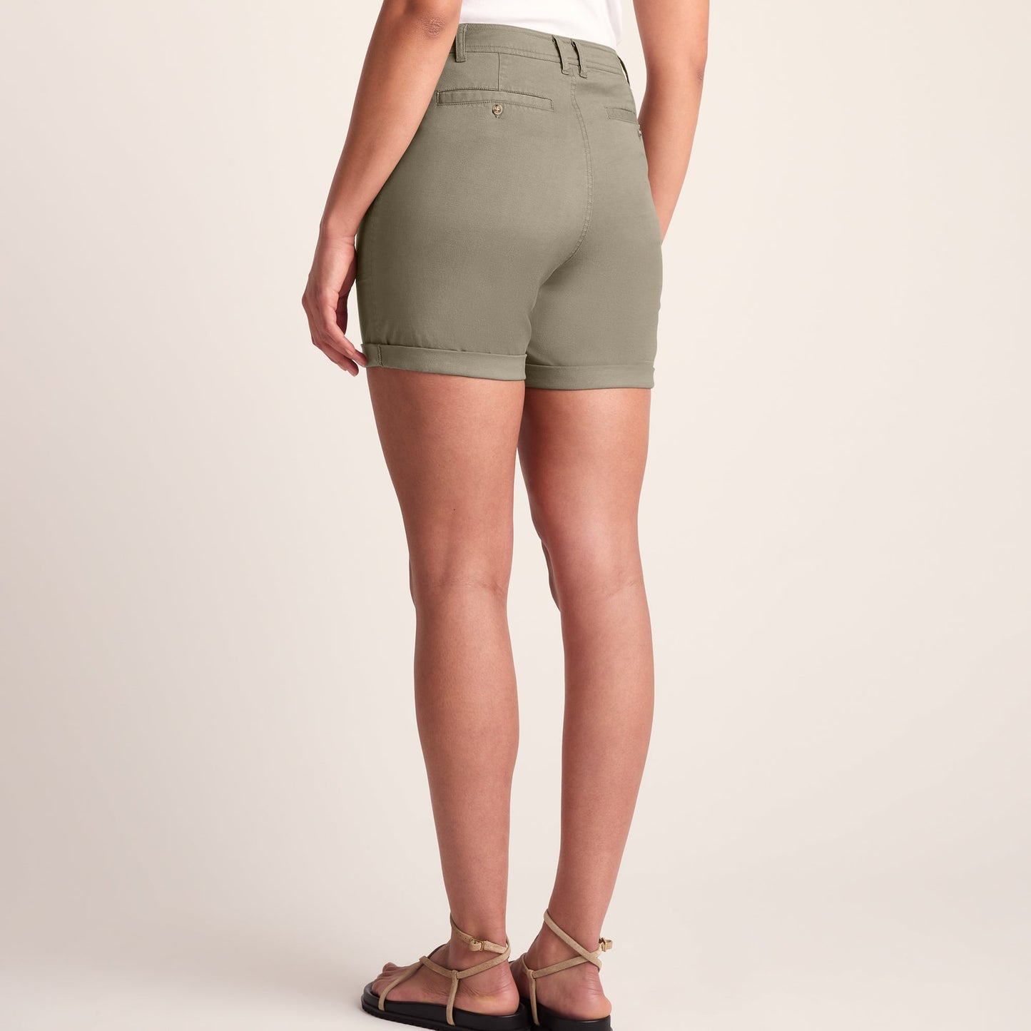 Canvey Womens Chino Shorts - Sage Green