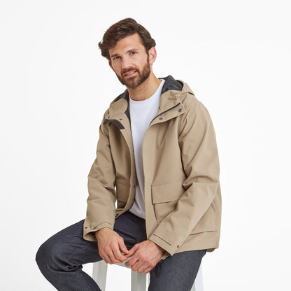 Cason Mens Waterproof Jacket - Walnut