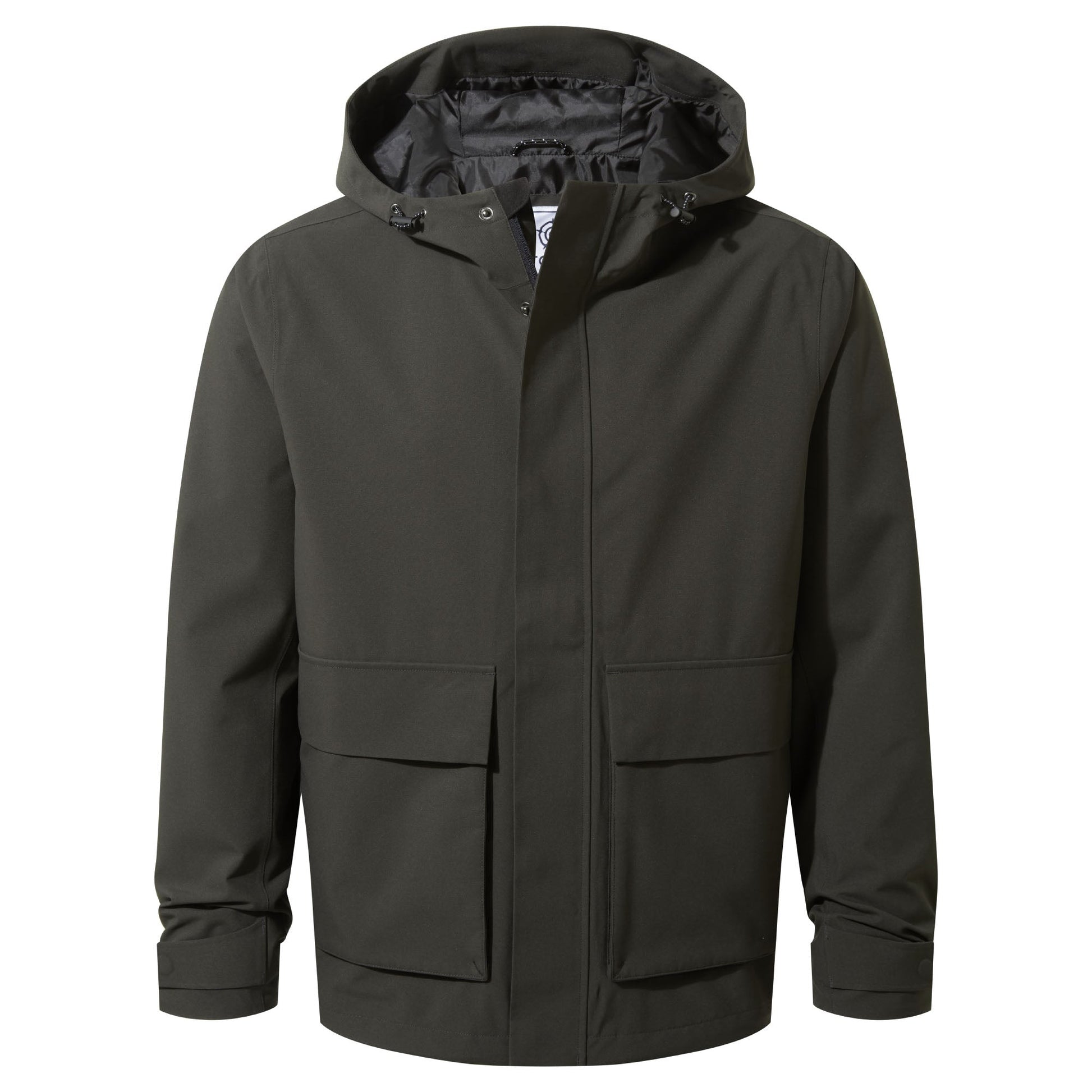 Cason Mens Waterproof Jacket - Washed Black