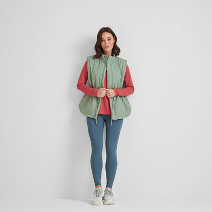 Cassly Womens Insulated Gilet - Pistachio