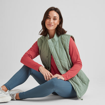 Cassly Womens Insulated Gilet - Pistachio