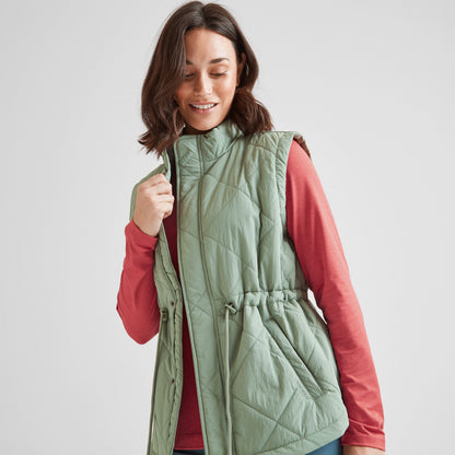 Cassly Womens Insulated Gilet - Pistachio