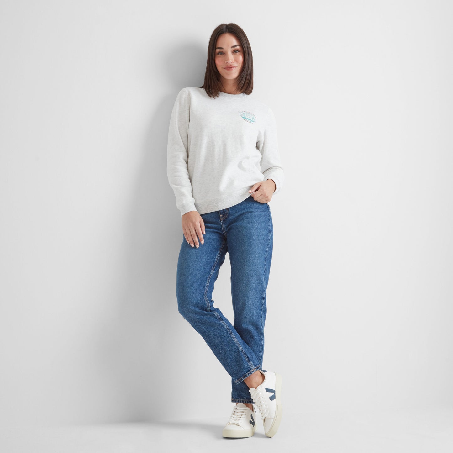 Castle Womens Supersoft Sweatshirt - Ice Grey Marl