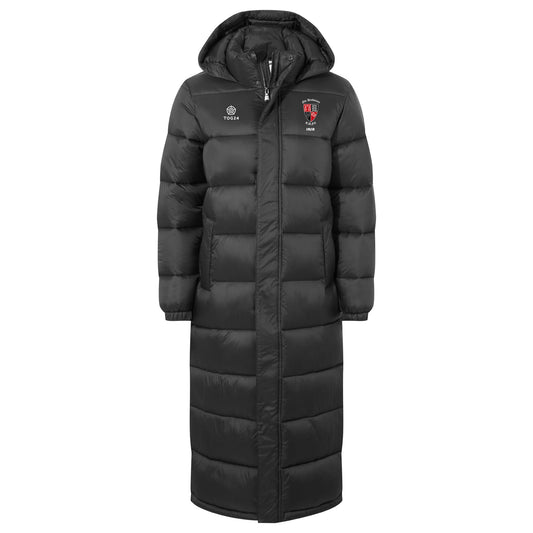 Old Brodleians Womens - Cautley Long Padded Shower Resistant Jacket Black