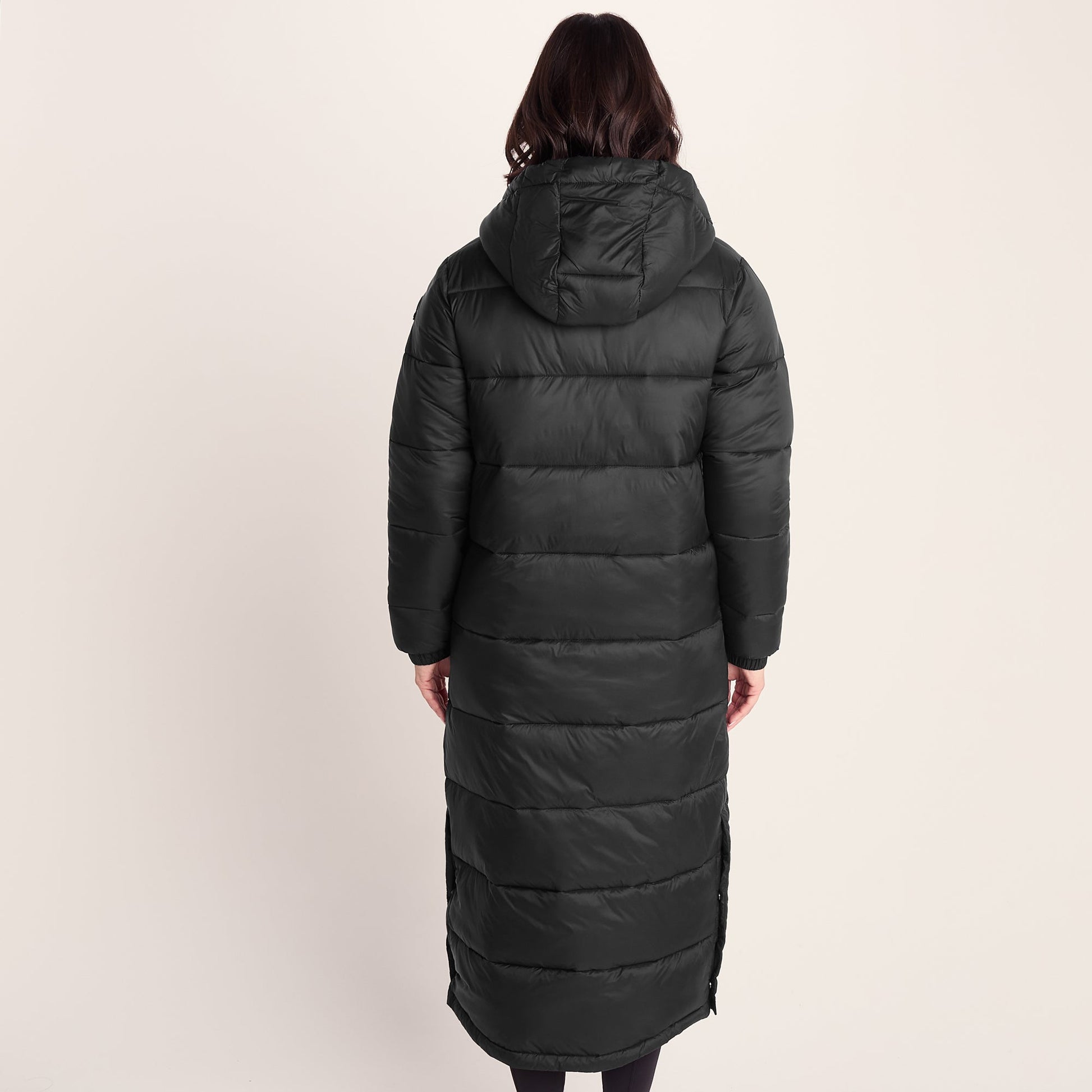 Cautley Womens Long Padded Shower Resistant Jacket - Black