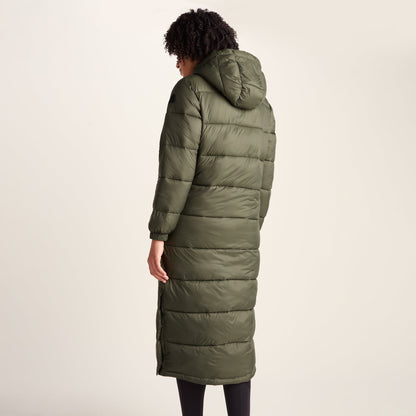 Cautley Womens Long Padded Shower Resistant Jacket - Khaki
