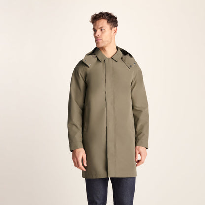 Chester Mens Waterproof Car Coat - Mushroom