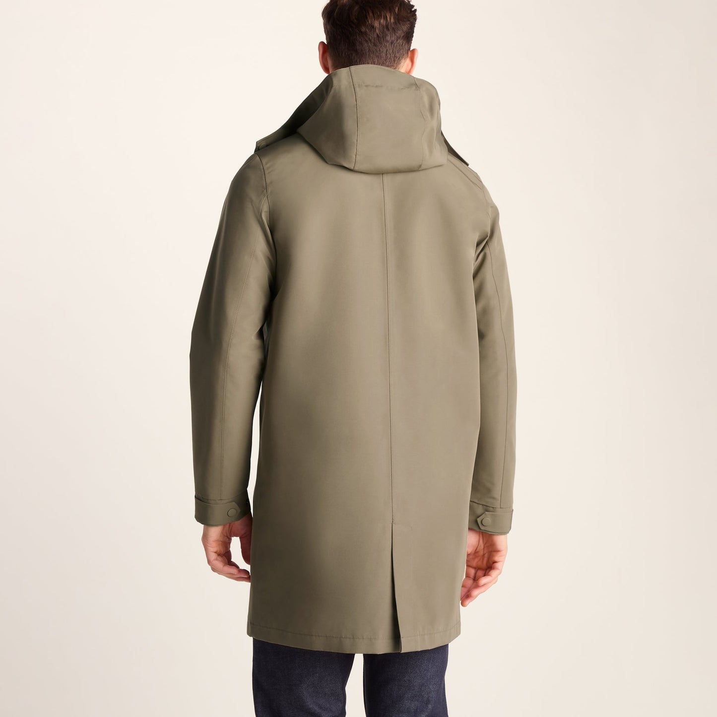 Chester Mens Waterproof Car Coat - Mushroom