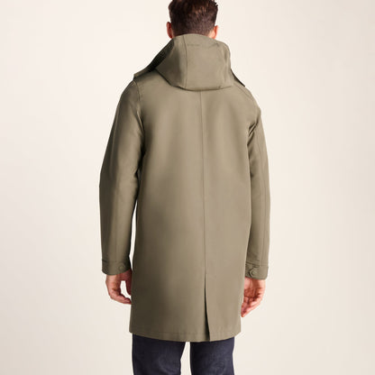 Chester Mens Waterproof Car Coat - Mushroom