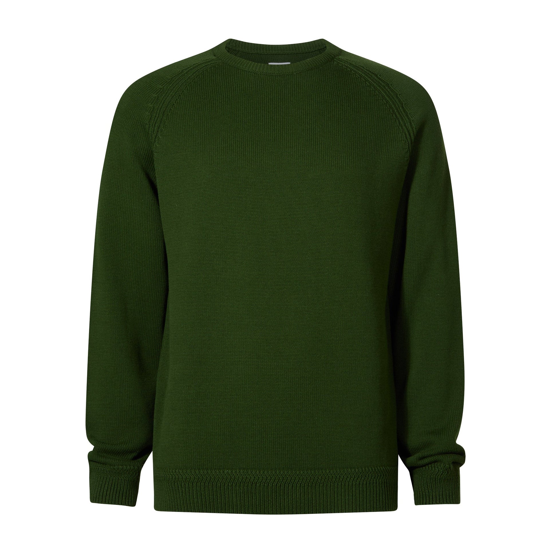 Chesney Mens Crew Neck Knit Jumper - Leaf Green