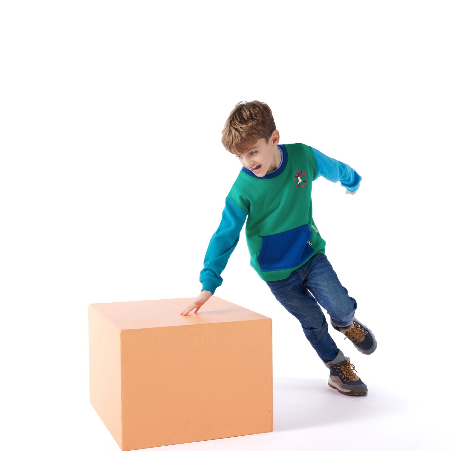 Cheviot Kids Shaun the Sheep Sweat - Jungle Green