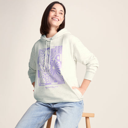 Ciara Womens Supersoft Relaxed Fit Hoody - Ice Grey Marl