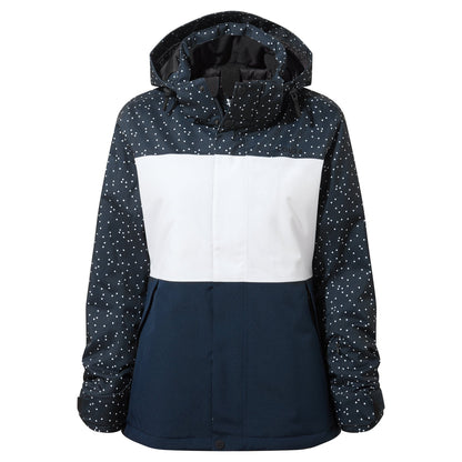 Cinder Womens Ski Jacket - Dark Indigo Confetti Print/Dark Indigo